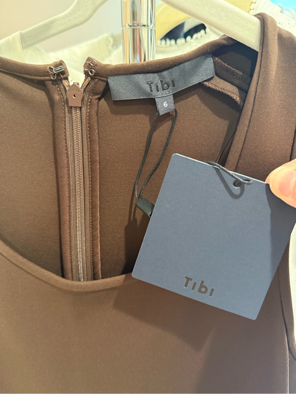 Tibi Brown Sleeveless Maxi Dress - Picture 4 of 6